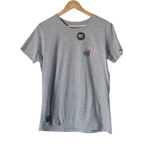 Howitzer Patriot One Nation Under God Graphic Tee Gray 2XL Women